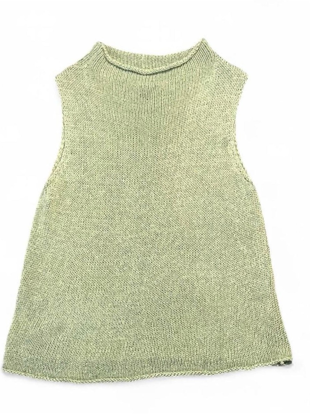Eileen Fisher Sleeveless Knit Shell in Sage